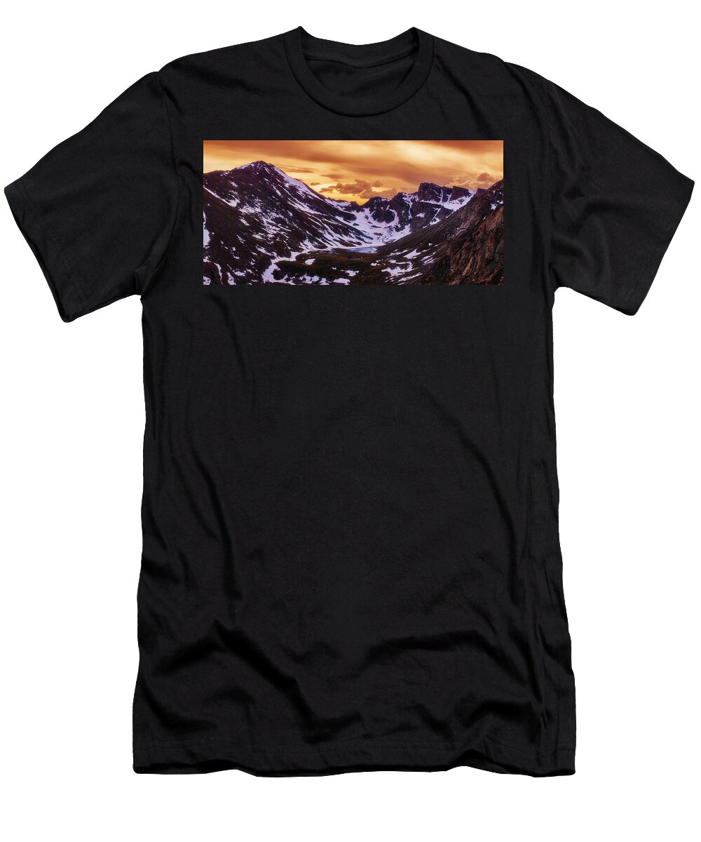 Summer T-Shirt featuring the photograph Summer Solstice Sunset by Darren White