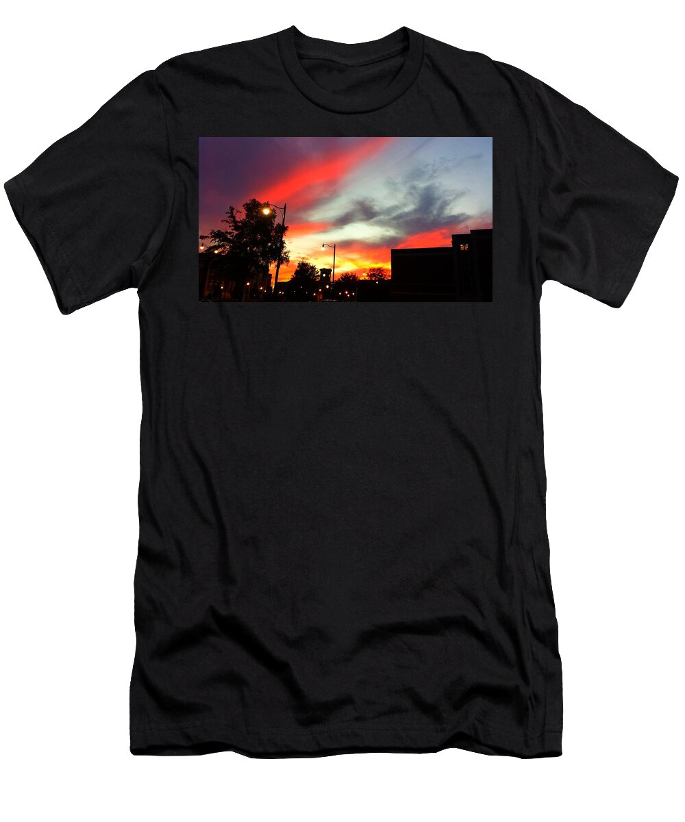 Gameday T-Shirt featuring the photograph Sun Sets on Aggies by Kenny Glover