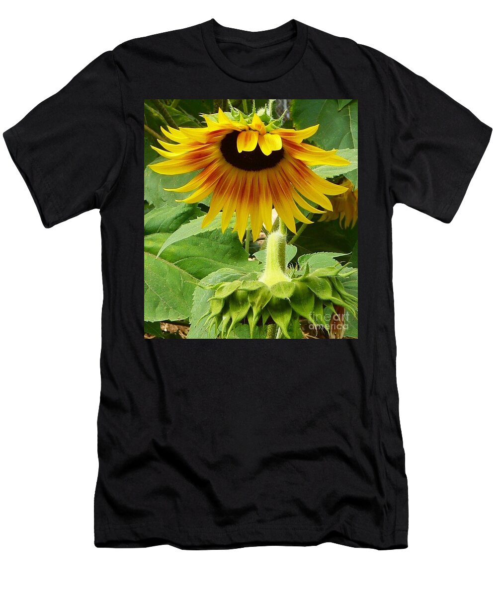 Sun Flower T-Shirt featuring the photograph Sunflower Bow by Susan Garren