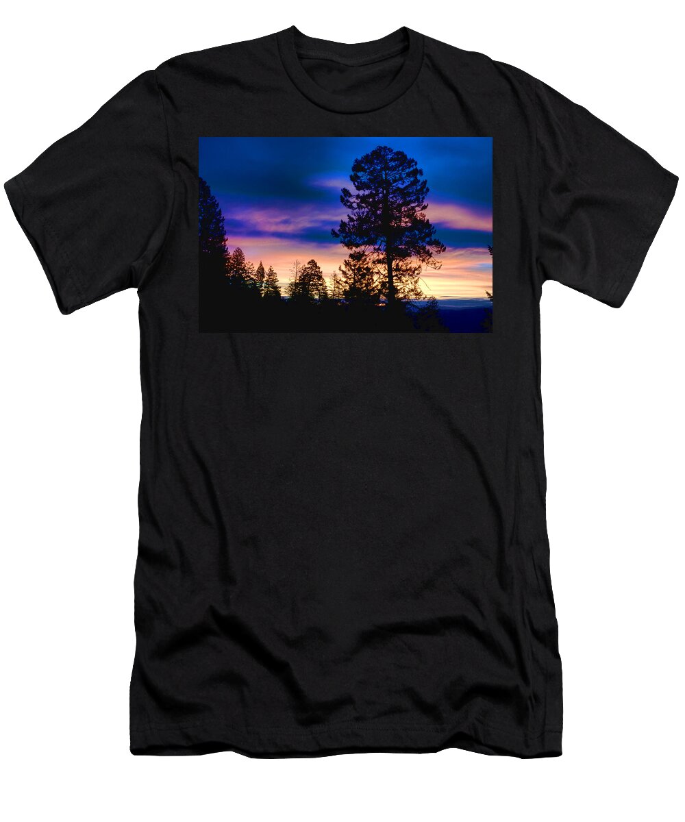 Sunrise T-Shirt featuring the photograph Sunrise Clearwater mountains Idaho by Ron Roberts