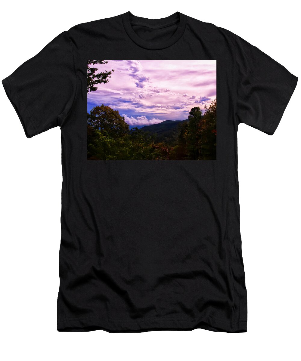 Nc Images T-Shirt featuring the photograph Sunset at Gorges State park by Flees Photos