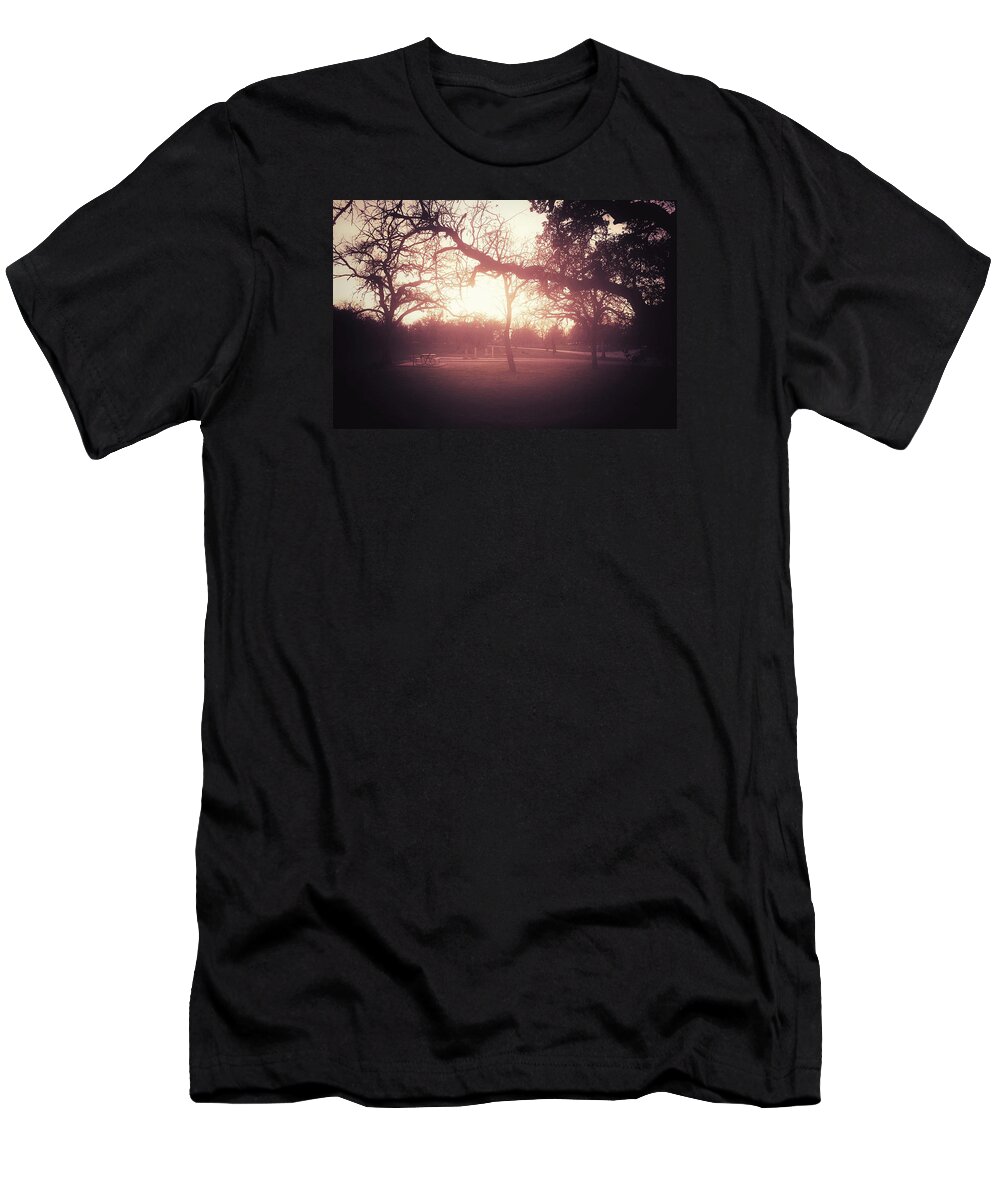 Atmosphere T-Shirt featuring the photograph Sunset Picnic by Trish Mistric