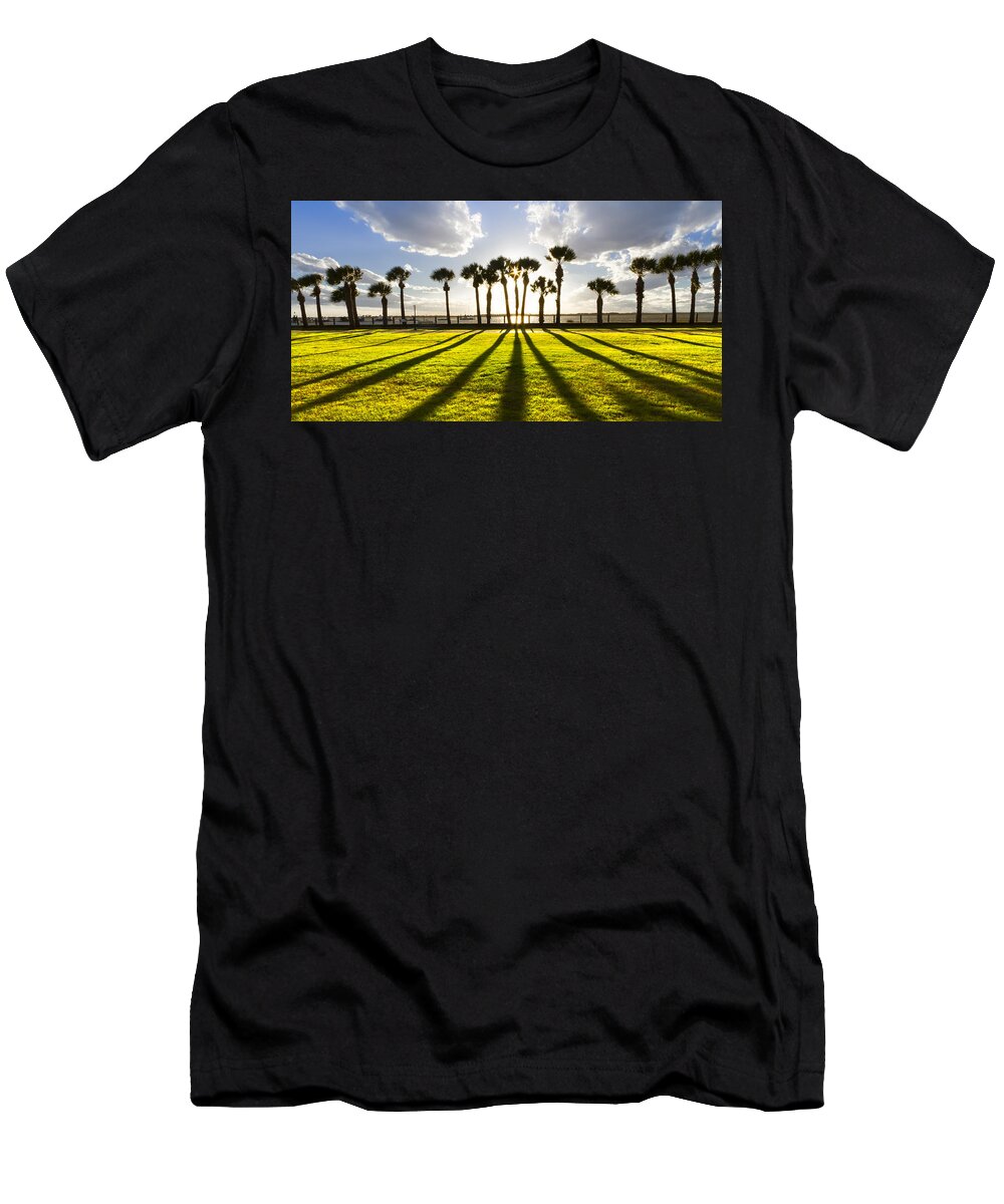 American T-Shirt featuring the photograph Sunset Sentinels by Debra and Dave Vanderlaan