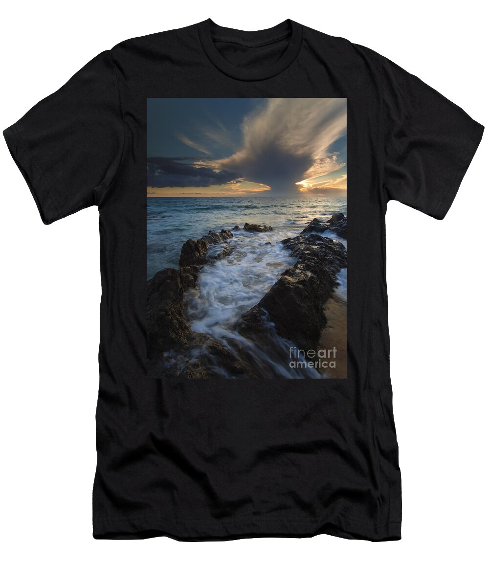 Kihei T-Shirt featuring the photograph Sunset Spillway by Michael Dawson