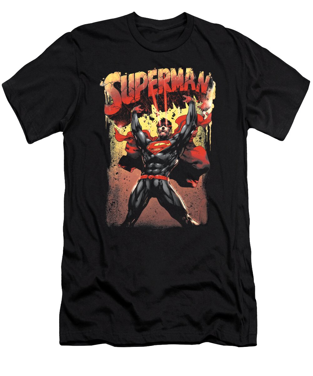  T-Shirt featuring the digital art Superman - Lift Up by Brand A