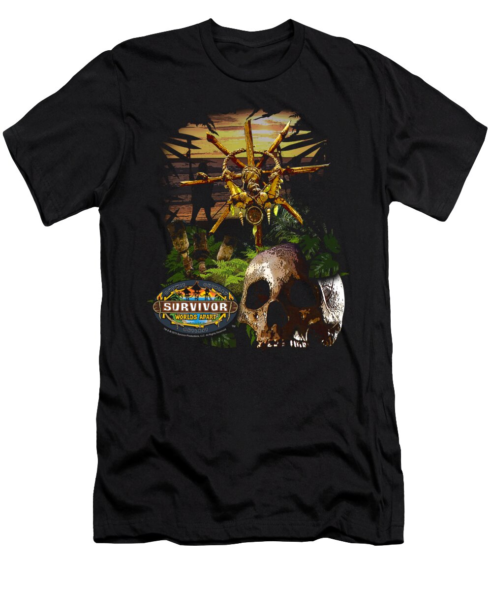  T-Shirt featuring the digital art Survivor - Jungle by Brand A