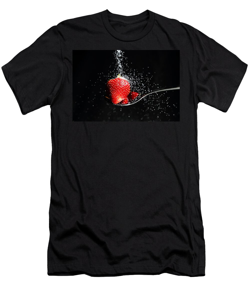 Falling Sugar T-Shirt featuring the photograph Sweet Strawberry by David Andersen