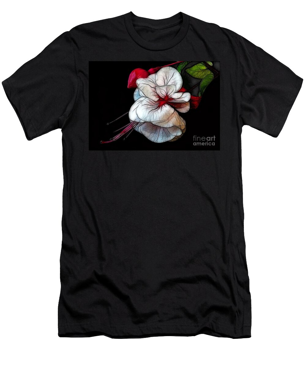Flower T-Shirt featuring the photograph Swingtime Sketch by Shirley Mangini