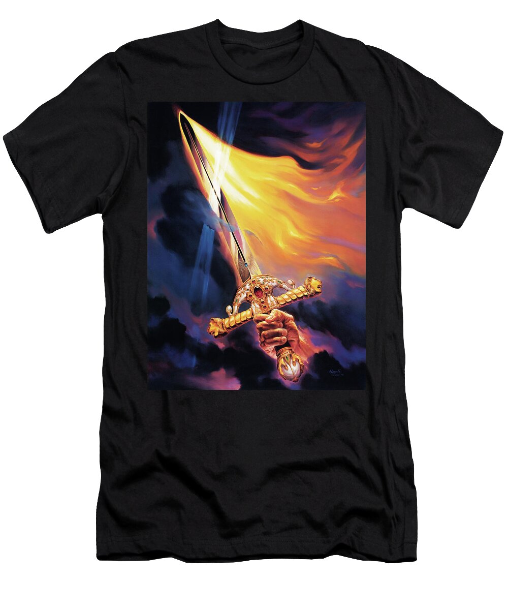 Jeff Haynie T-Shirt featuring the painting Sword of the Spirit by Jeff Haynie