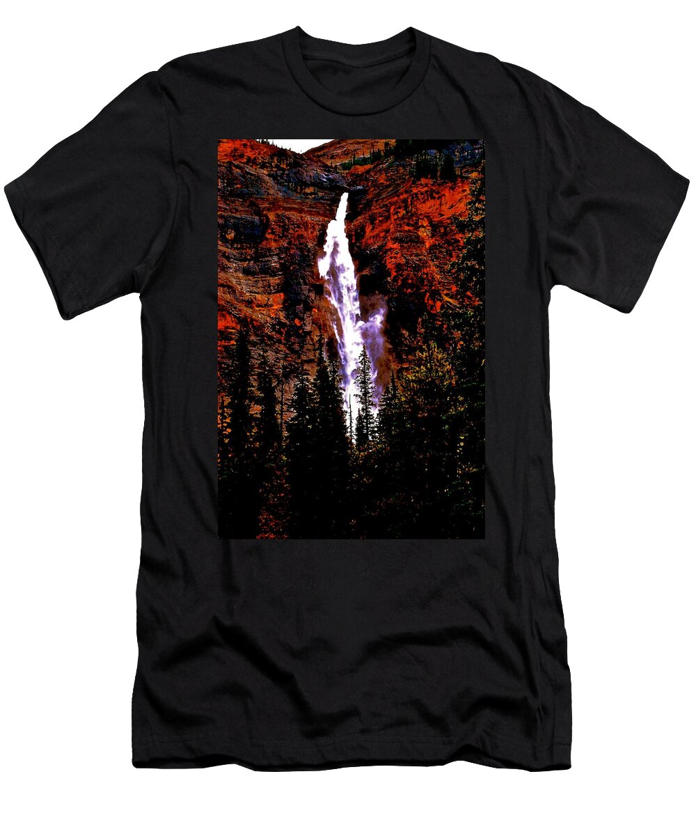 Water Fall T-Shirt featuring the photograph Takakwa Falls by Jim Hogg