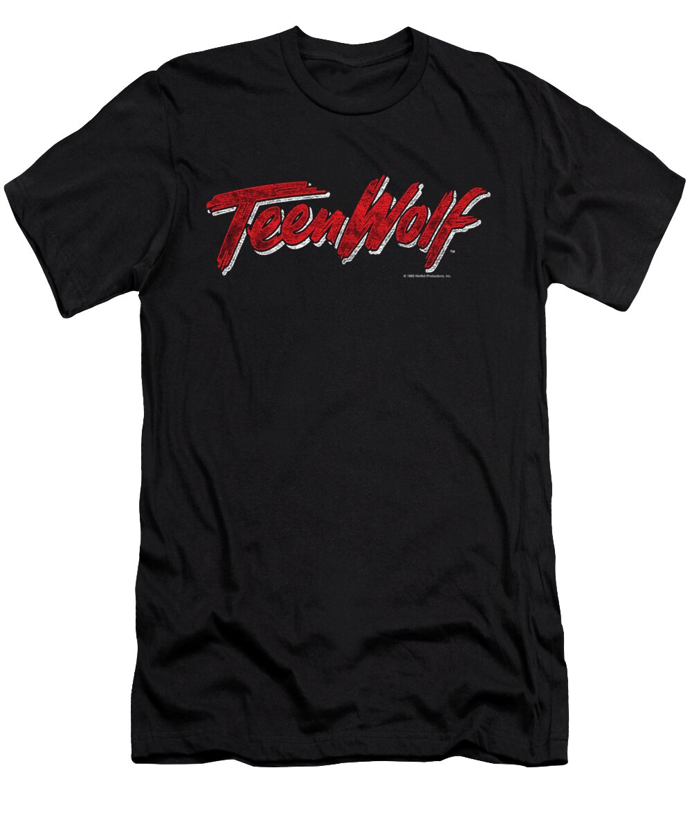  T-Shirt featuring the digital art Teen Wolf - Scrawl Logo by Brand A