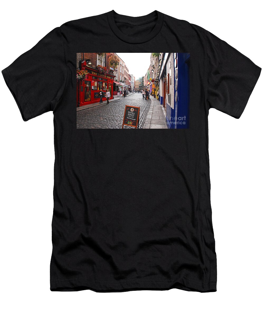 Ireland T-Shirt featuring the photograph Temple Bar by Mary Carol Story
