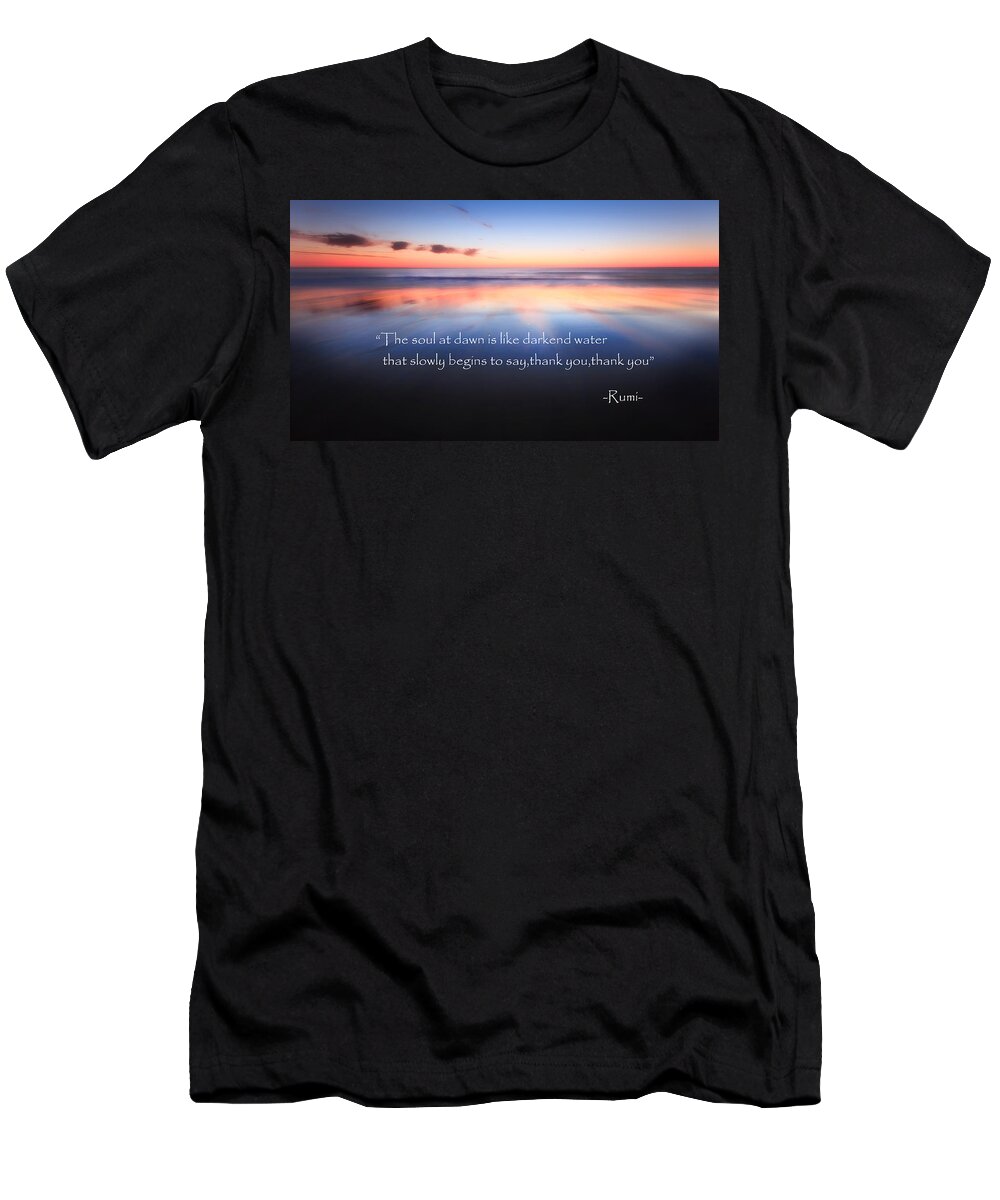 Rumi T-Shirt featuring the photograph Thank You by Bill Wakeley