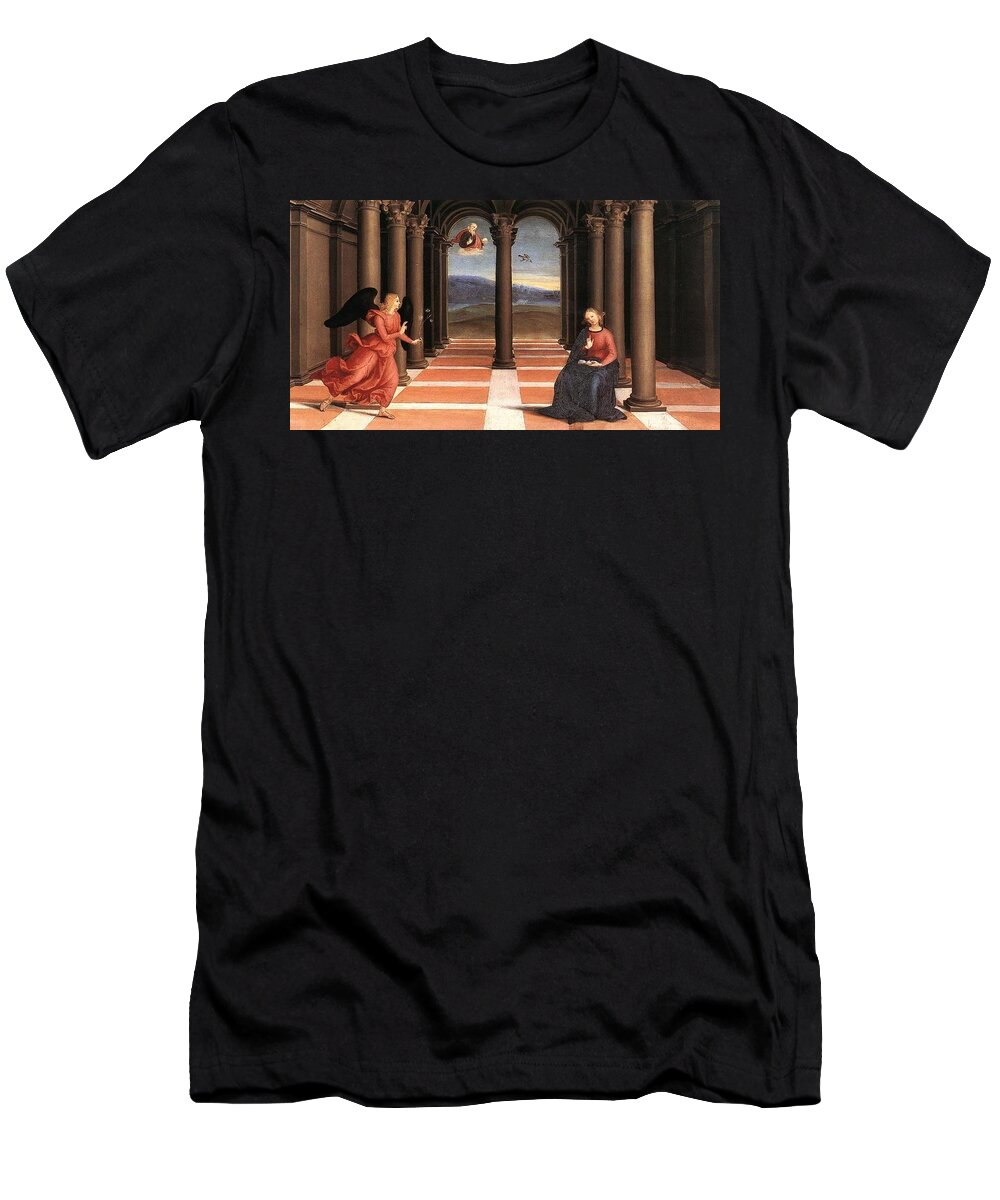 1503 T-Shirt featuring the painting The Annunciation by Raffaello Sanzio