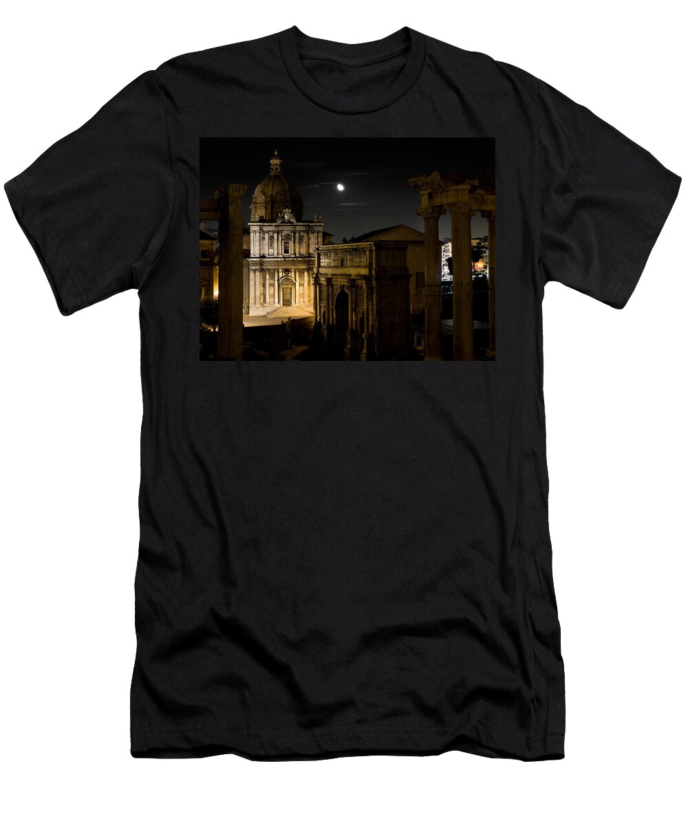 Rome T-Shirt featuring the photograph The Arch of Septimius Severus by Weston Westmoreland