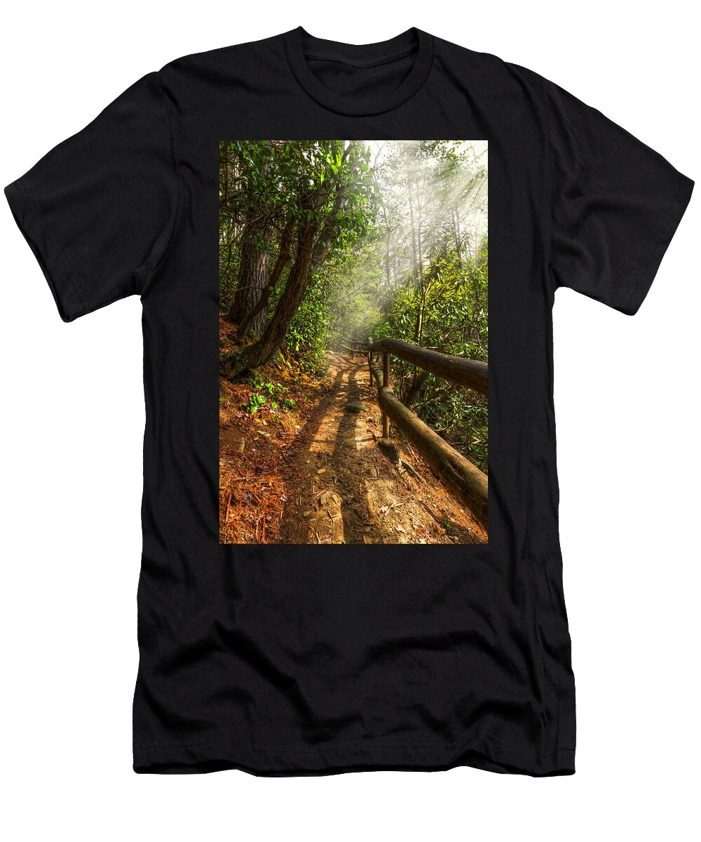Appalachia T-Shirt featuring the photograph The Benton Trail by Debra and Dave Vanderlaan