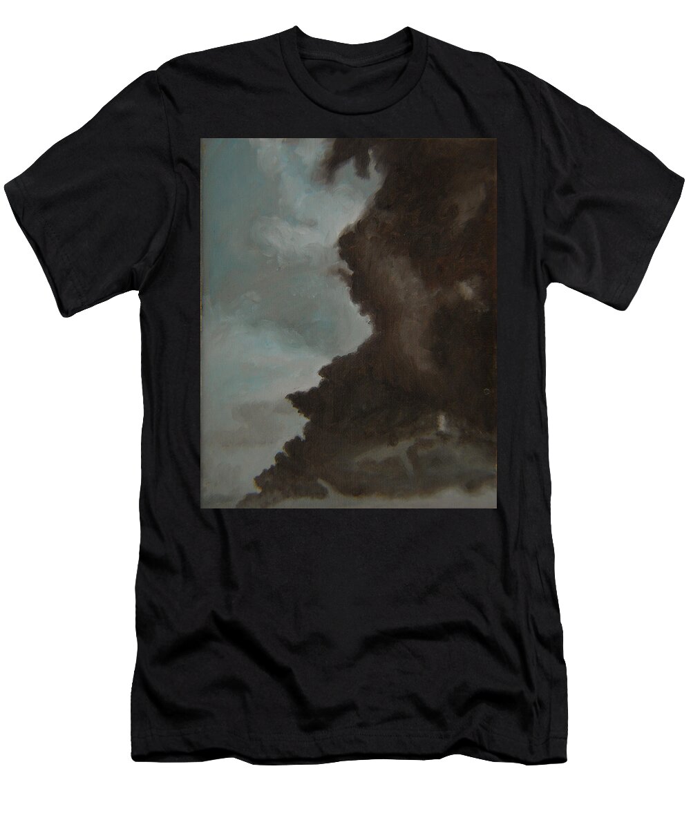 Smoke T-Shirt featuring the painting The Big Smoke by Thu Nguyen