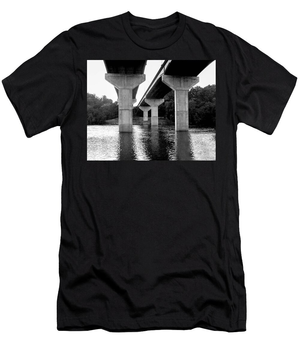 Bridge T-Shirt featuring the photograph The Bridge Down Under by M Three Photos