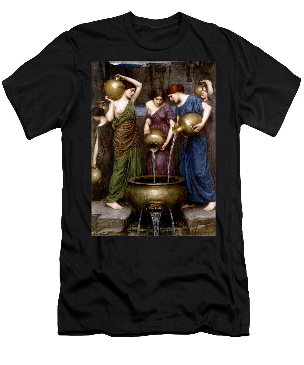 The Danaides T-Shirt featuring the digital art The Danaides by John William Waterhouse 