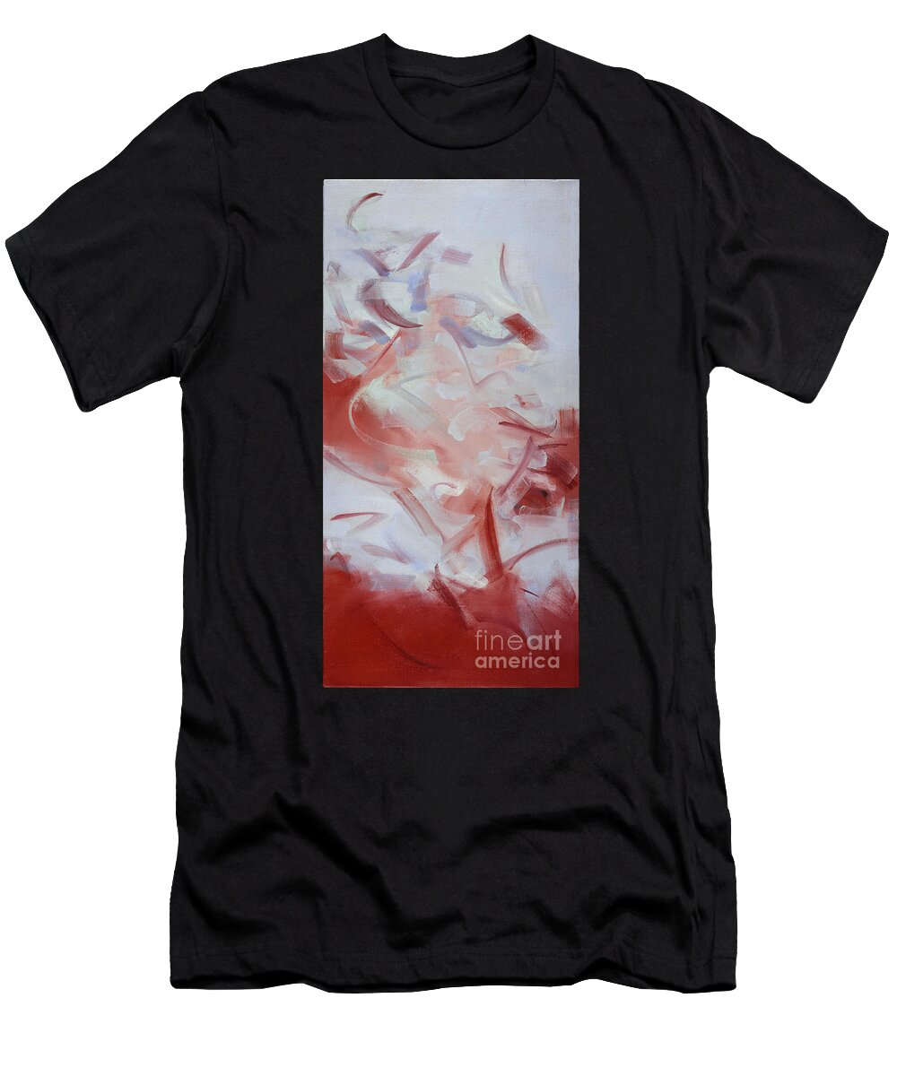 Oils T-Shirt featuring the painting The Dream Stelae - Akhenaten's by Ritchard Rodriguez