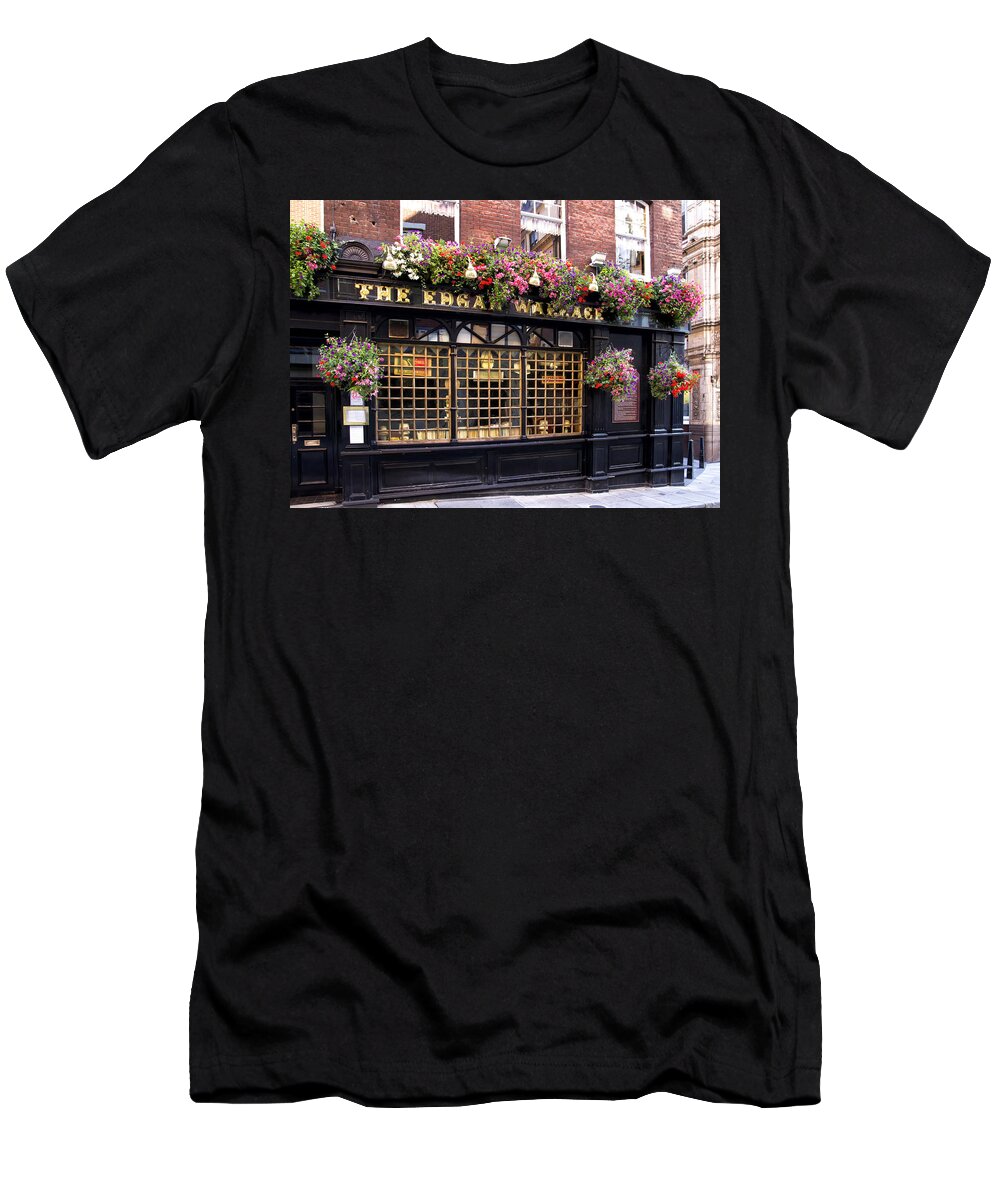 Pub T-Shirt featuring the photograph The Edgar Wallace by Shirley Mitchell