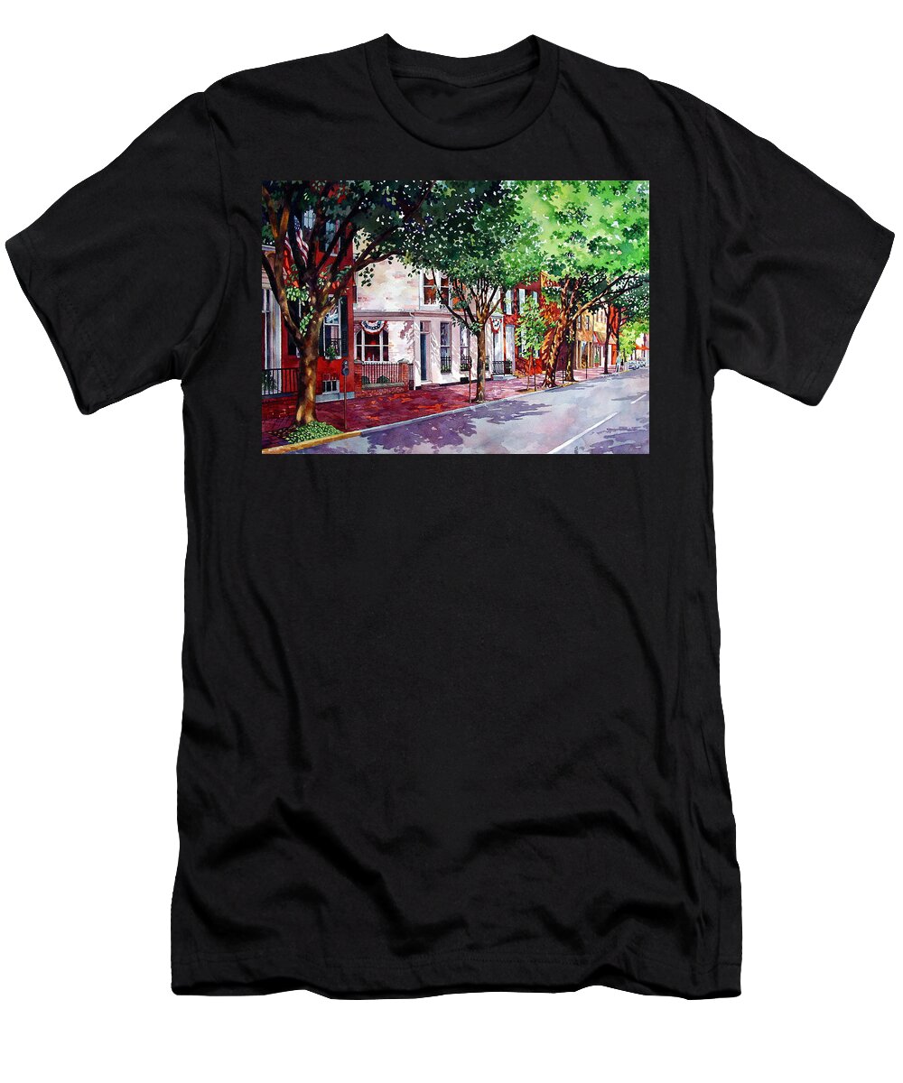 Watercolor T-Shirt featuring the painting The Election by Mick Williams