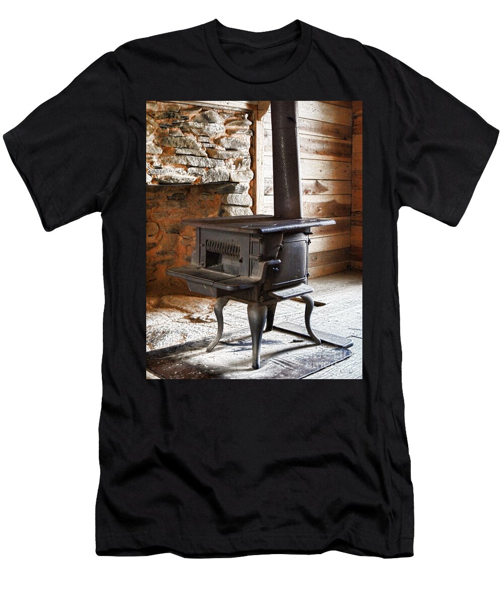 Fire T-Shirt featuring the photograph The Fire Stoker by M Three Photos