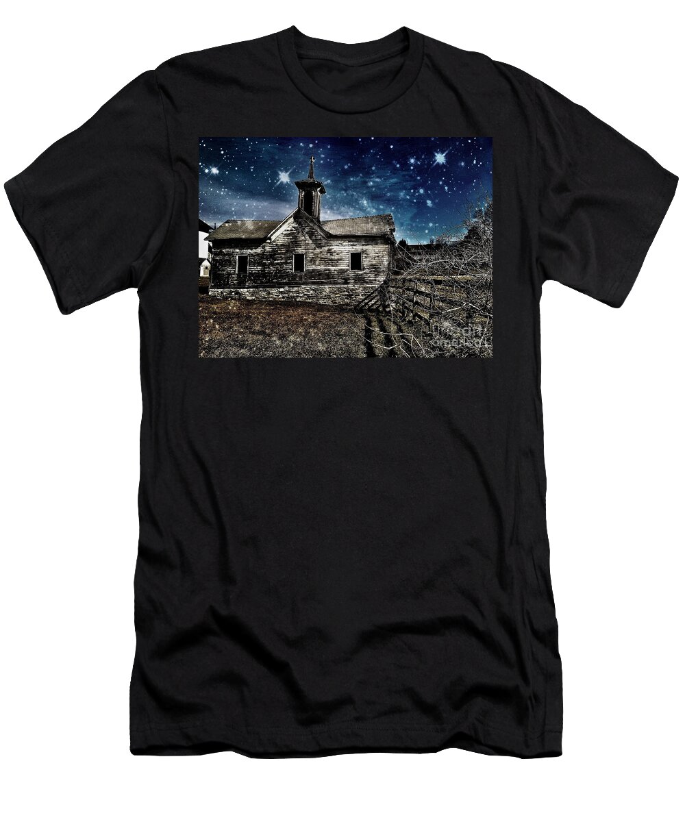 Star T-Shirt featuring the digital art The First Snowfall by Kevyn Bashore