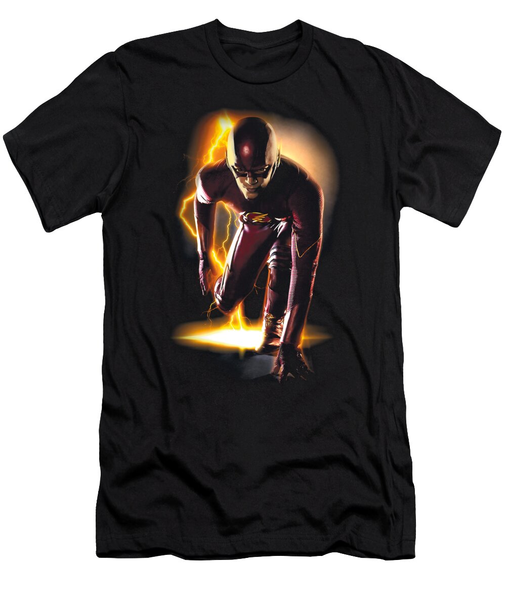  T-Shirt featuring the digital art The Flash - Ready by Brand A