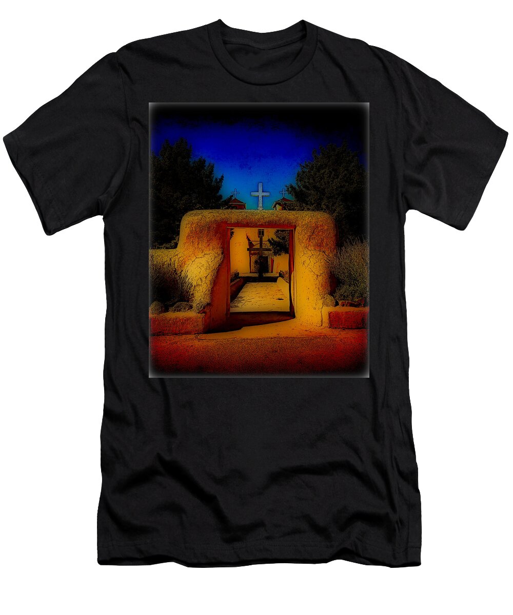 Gate T-Shirt featuring the photograph The Gate by Charles Muhle