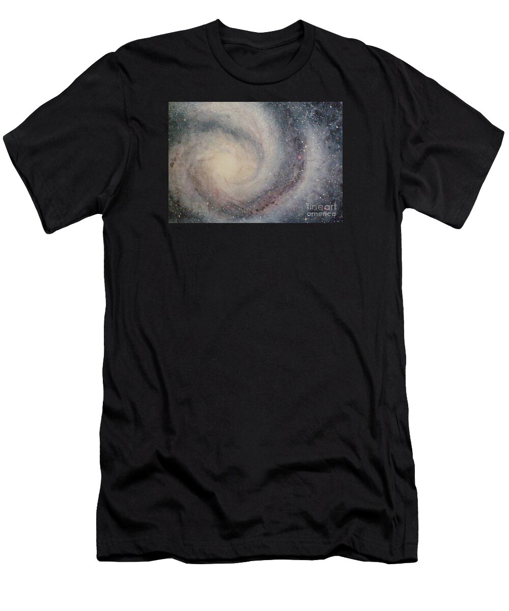 Night T-Shirt featuring the painting The Heavens Declare Your Glory by Lynn Quinn