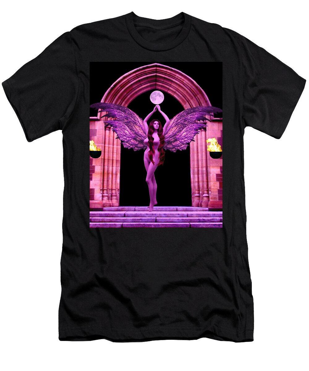 High Priestess T-Shirt featuring the digital art The High Priestess by Steed Edwards