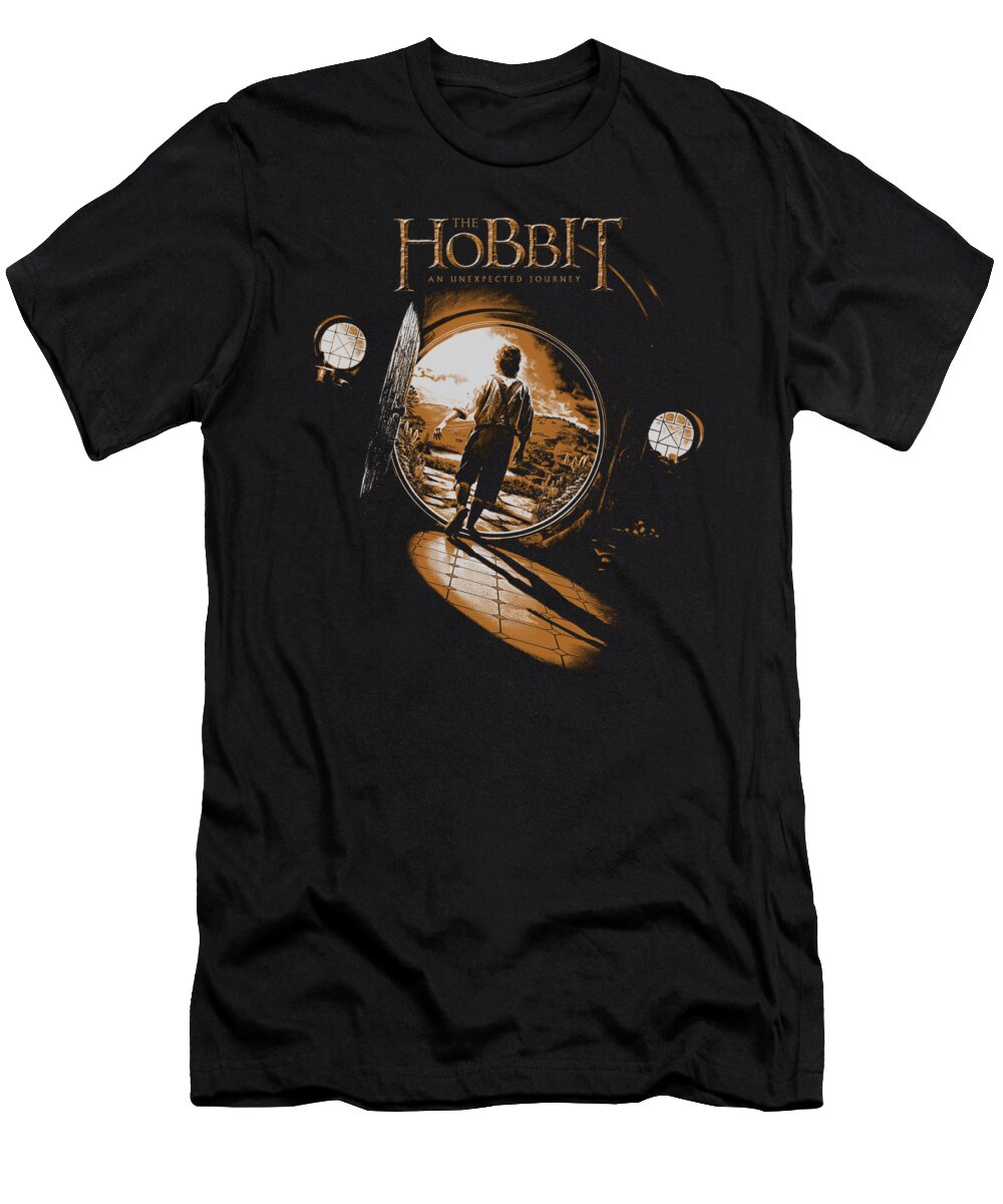  T-Shirt featuring the digital art The Hobbi - Hobbit In Hole by Brand A