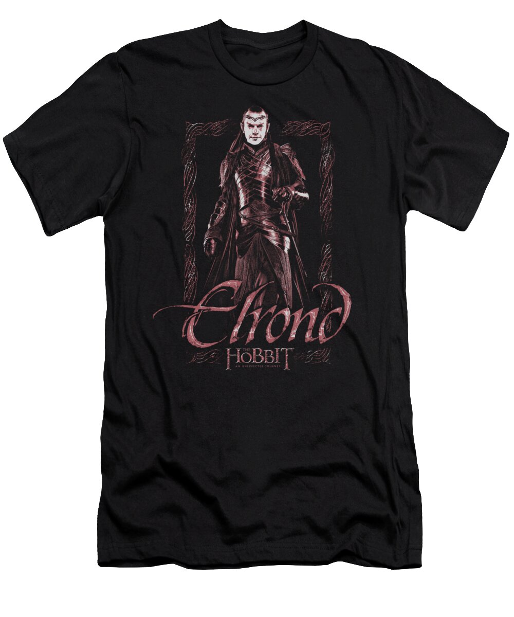  T-Shirt featuring the digital art The Hobbit - Elrond Stare by Brand A