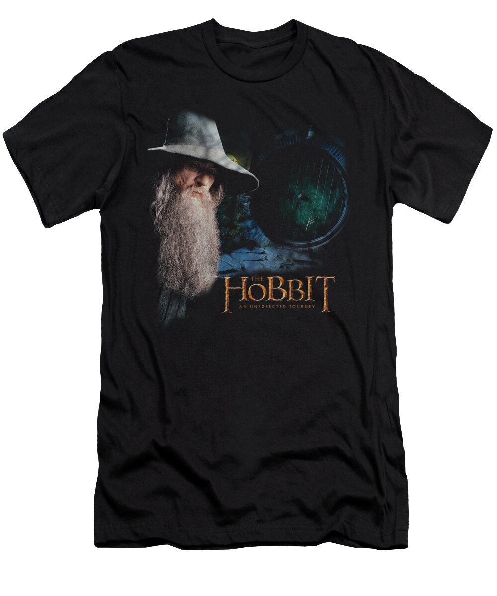 The Hobbit T-Shirt featuring the digital art The Hobbit - The Door by Brand A