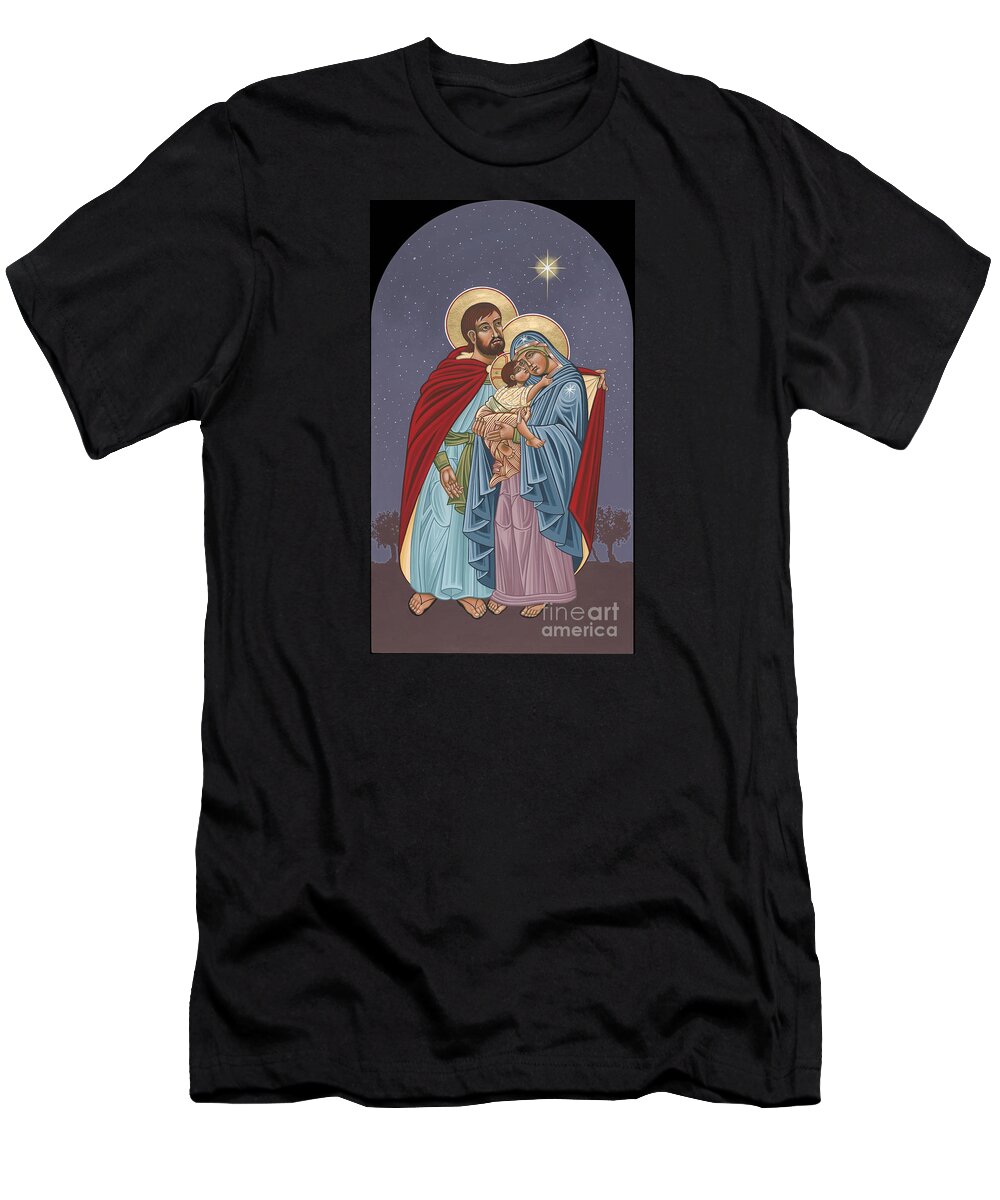 Bethlehem T-Shirt featuring the painting The Holy Family for the Holy Family Hospital of Bethlehem by William Hart McNichols