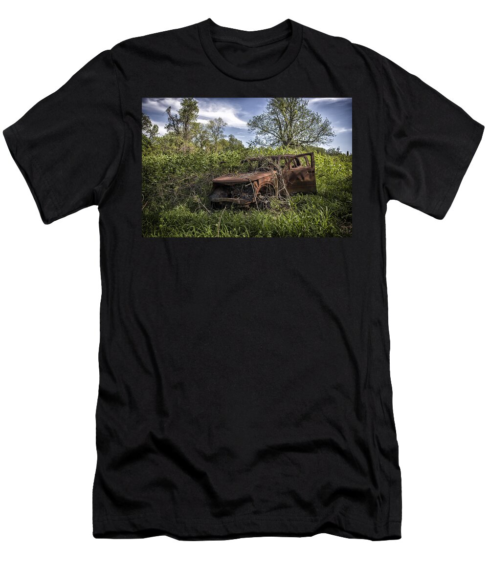 Abandoned T-Shirt featuring the photograph The Hood. by Rob Dietrich