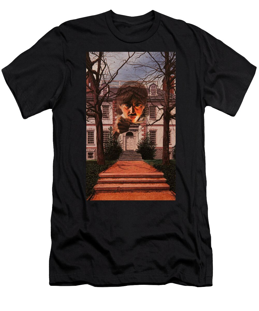 Whelan Art T-Shirt featuring the painting The House of the Seven Gables by Patrick Whelan