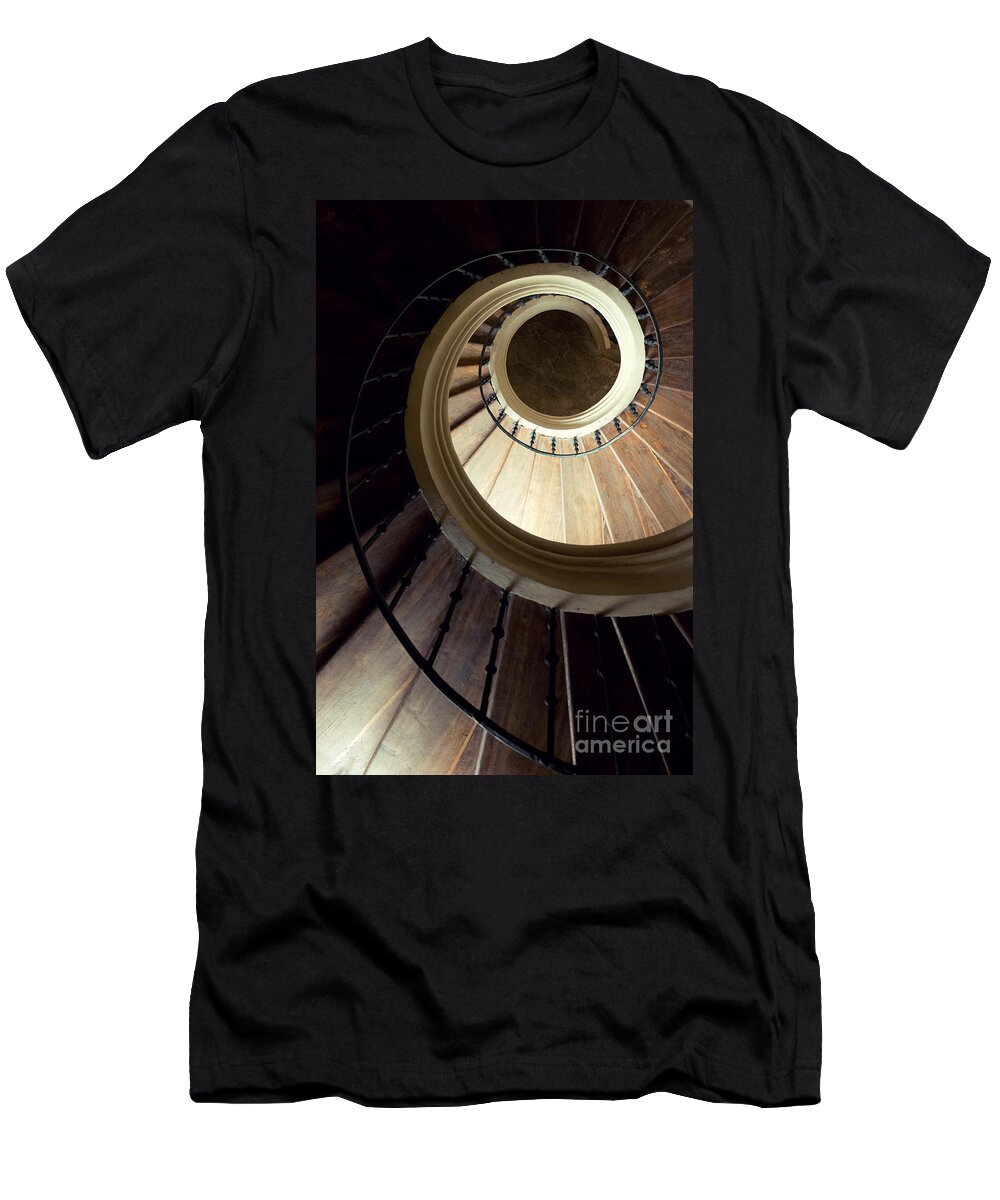 Interior View T-Shirt featuring the photograph The lost wooden tower by Jaroslaw Blaminsky