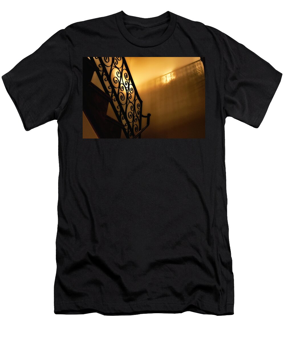 Morning T-Shirt featuring the photograph The Man Upstairs by Joe Ownbey