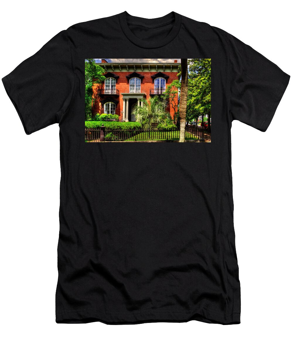 Mercer Williams House T-Shirt featuring the photograph The Mercer Williams House by Greg and Chrystal Mimbs