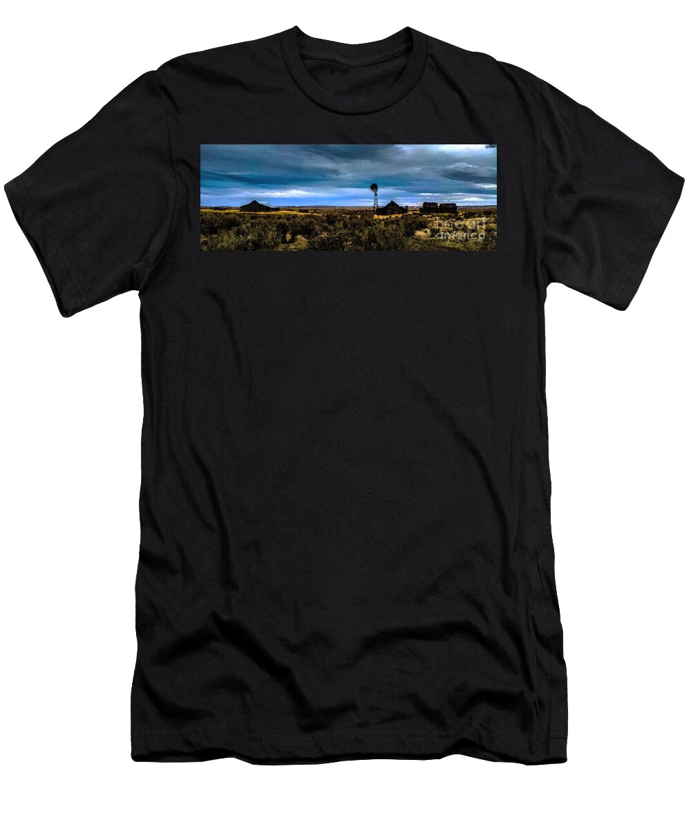 Badlands T-Shirt featuring the photograph The Old Home Place by Along The Trail