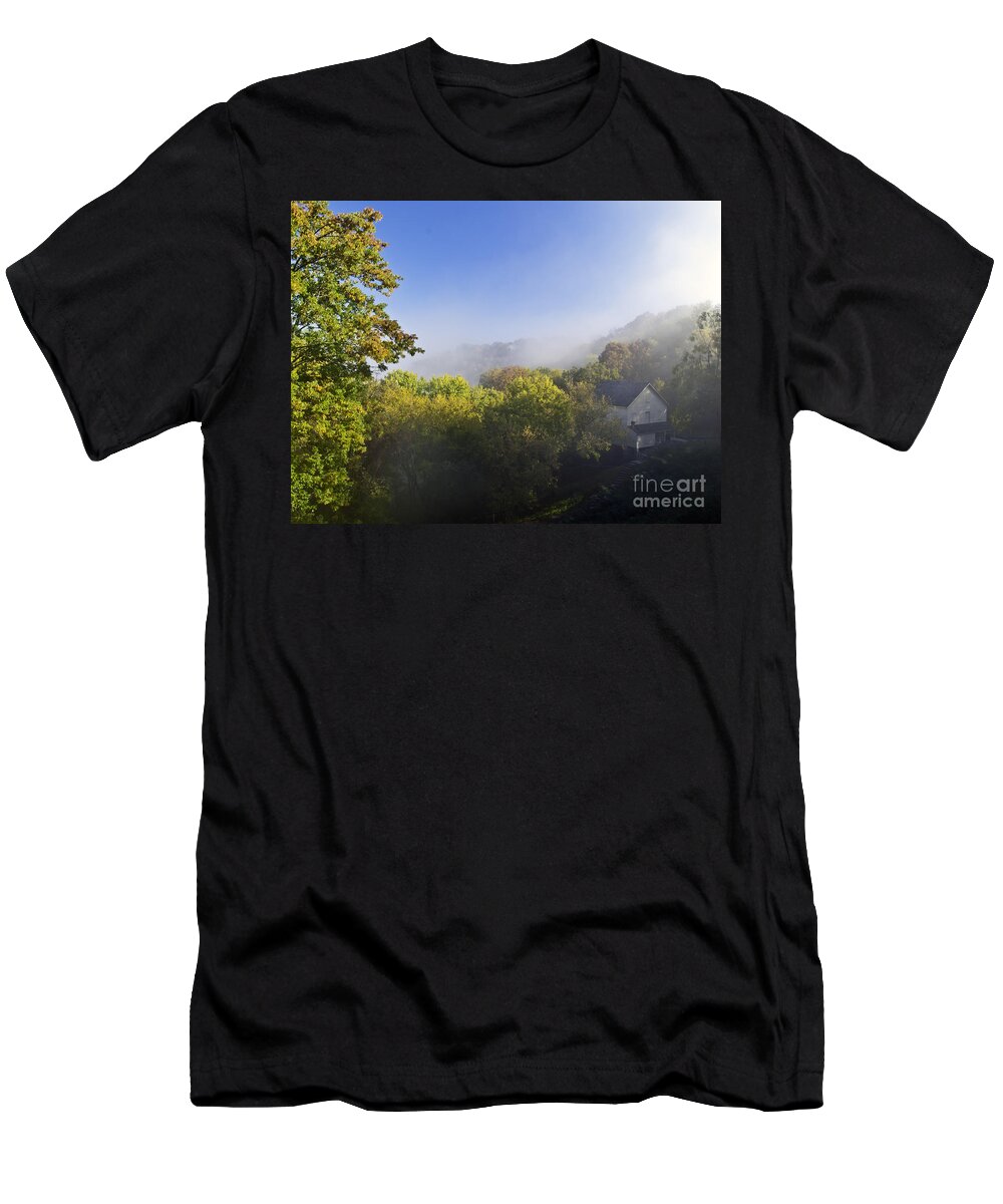 Rural T-Shirt featuring the photograph The Old Mill Two by Ken Frischkorn