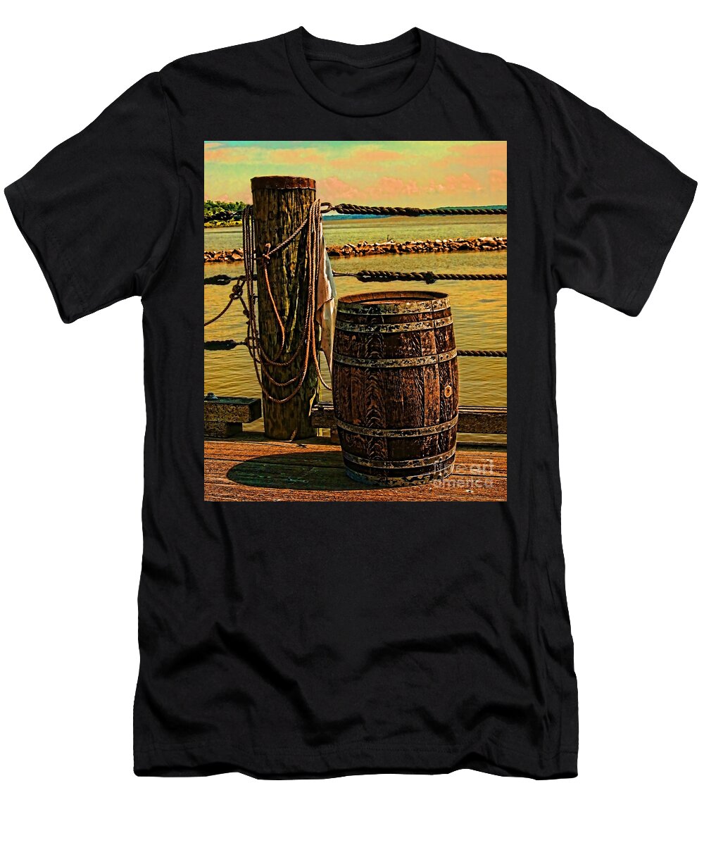 Barrel T-Shirt featuring the photograph The Ships Barrel by M Three Photos