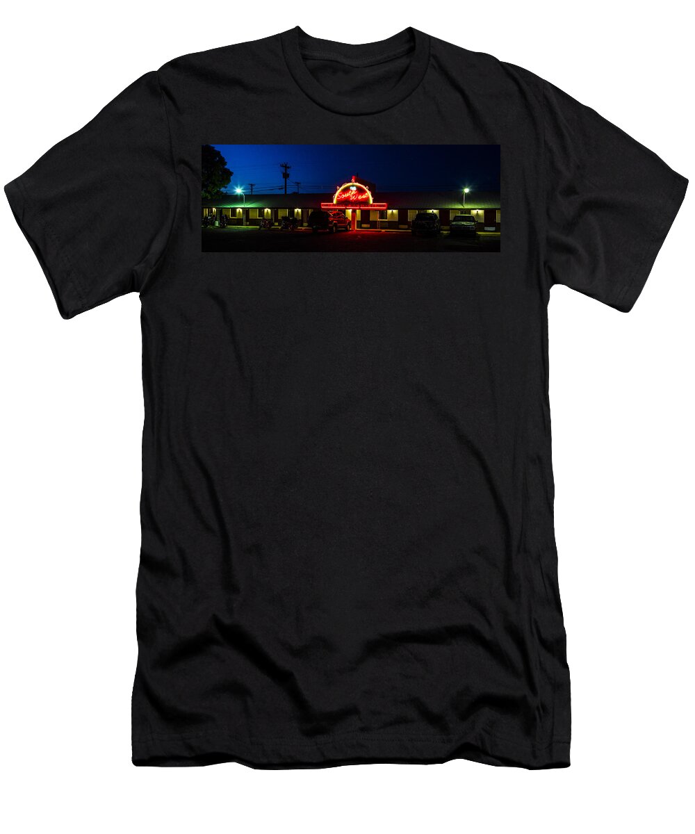 Route 66 T-Shirt featuring the photograph The Southwest Night by Angus HOOPER III