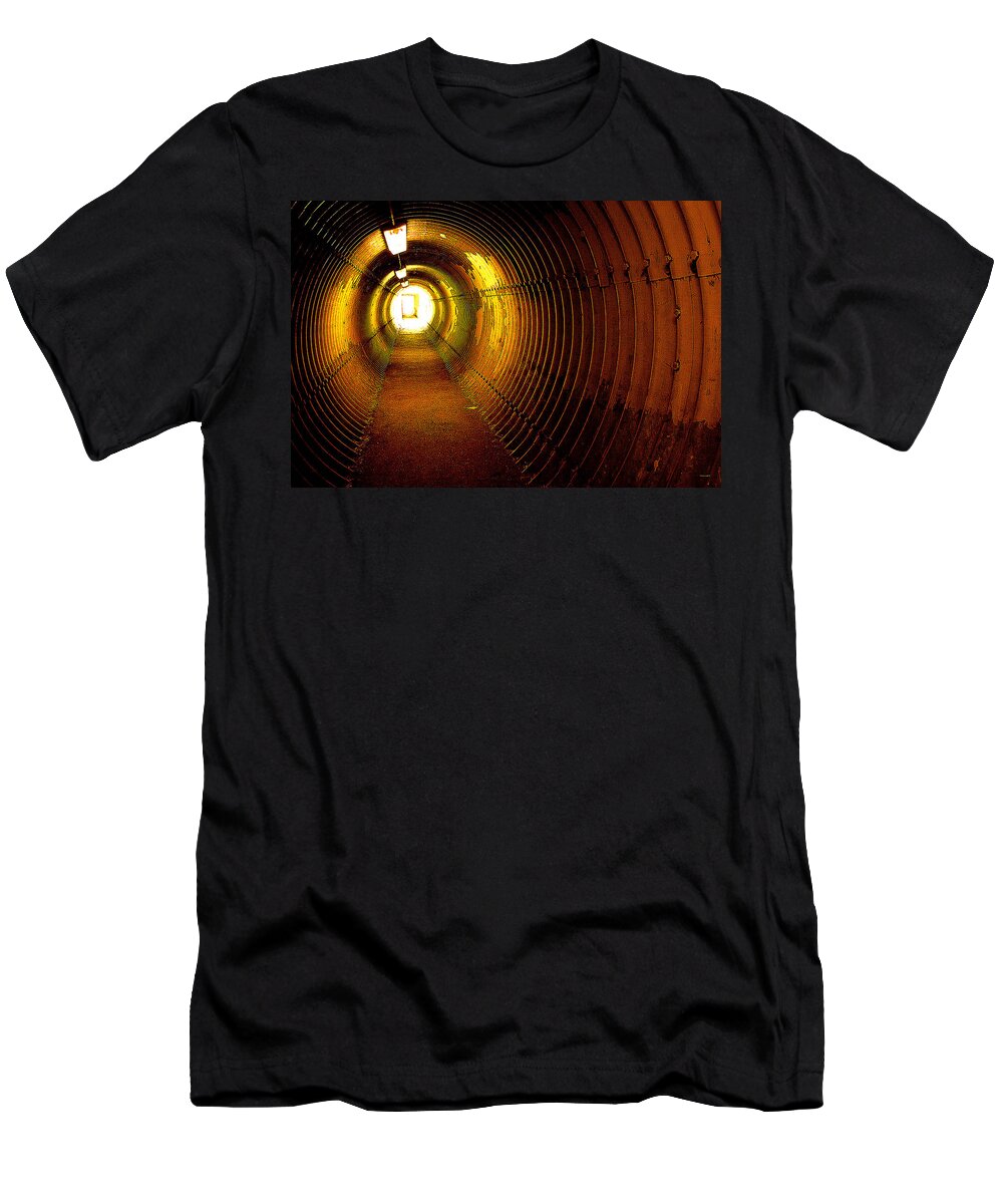 Tunnel T-Shirt featuring the photograph The Tunnel by Theresa Tahara