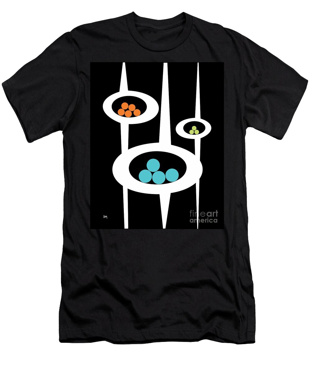 Atomic T-Shirt featuring the digital art Three Pods I by Donna Mibus