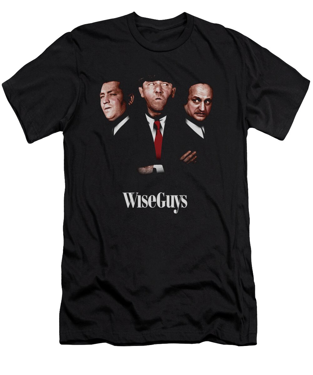 The Three Stooges T-Shirt featuring the digital art Three Stooges - Wiseguys by Brand A