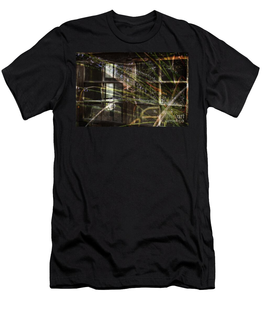 Digital Art T-Shirt featuring the photograph Through The Glass by Judy Wolinsky