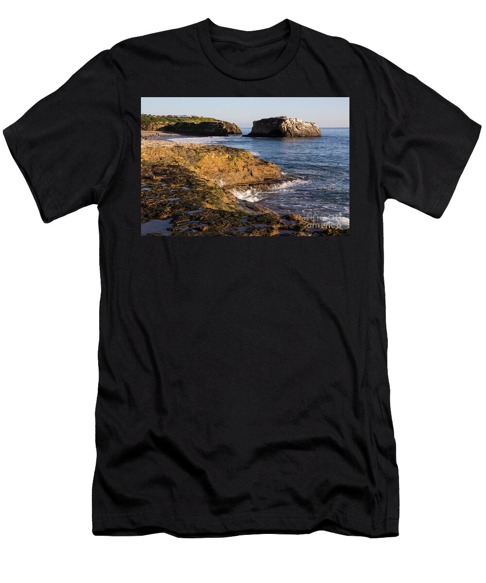 Tidepools T-Shirt featuring the photograph Tidepools Overlooking Natural Bridge by Suzanne Luft